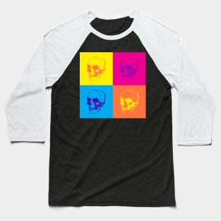 pop art skull Baseball T-Shirt